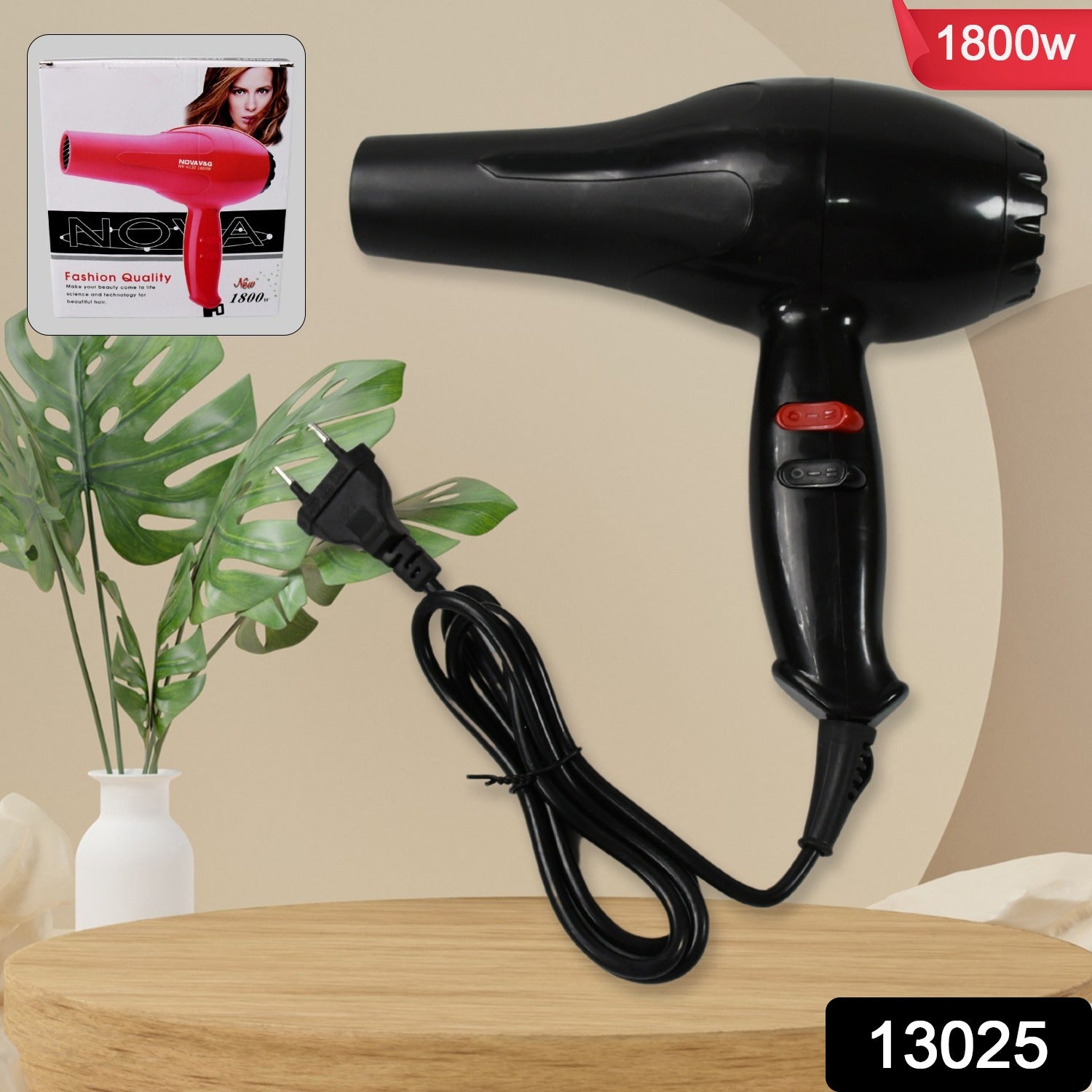 13025 Professional Multi Purpose Hair Dryer Salon, Hair Dryer 2 Speed Settings For Women And Men (1800 Watts) 13025 Professional Multi Purpose Hair Dryer Salon, Hair Dryer 2 Speed Settings For Women And Men (1800 Watts)